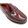 Men's Penny Loafer burgundy red Leather Dress Shoes Goodyear welted Leather Sole classic elegant Latino Marttely 800