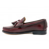 Tassel Loaffer Leather burgundy Men's Dress Shoes welted Leather Sole - MARTTELY Made In Spain discount sale special-price