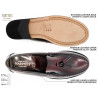 hochwertige herren slip-on halbschuhe business slipper loafer bordeaux leder sohle genäht goodyear rahmengenäht hand-made