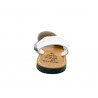 Women's Avarcas Flat Sandals Leather Summer Shoes, sky-blue Skull-Motif 413 - Avarca Menorquina - Made in Spain