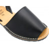 Men's Flat Sandals Leather Avarcas black - Avarca Menorquina - Made In Spain