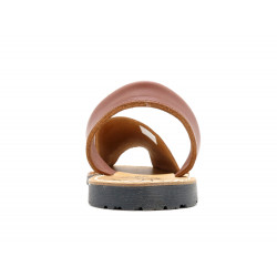 Men's Flat Sandals Leather Avarcas  brown - Avarca Menorquina - Made In Spain
