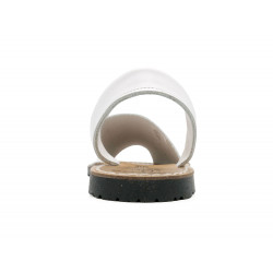 Avarca Herren Sandalen weiß Leder Abarca Menorquina Sommer Schuhe Fersenriemchen Echtleder Ortuno 201