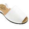 Men's Flat Sandals Leather Avarcas white - Avarca Menorquina Made In Spain