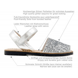 silver glitter flat sandals for girls summer shoes cute beautiful comfortable