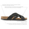 mens thongs mules nubuck leather slippers slip-on sandals black morxiva made in spain