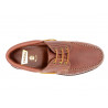 Men's Deck Shoes brown Leather Lace-Up Moccasin goodyear welted thick Sole MADE IN SPAIN