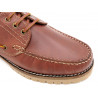 Men's Deck Shoes brown Leather Lace-Up Moccasin goodyear welted thick Sole MADE IN SPAIN