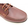 Herren Leder Mokassin cognac braun Bootsschuhe Deckschuhe Topsider Rahmengenäht Casual Spanien günstig reduziert sale