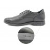 Men's leather lace-up shoes comfort dress shoes black - Made in Spain