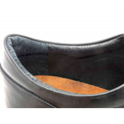 Herren Leder Halbschuhe schwarz Komfort Business Schuhe Anzugschuhe - Made In Spain