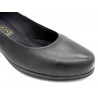 Damen Pumps Leder schwarz Flugbegleiter Schuhe Komfort Absatz Blockabsatz Echtleder Pumps Desireé 1050 Spanien