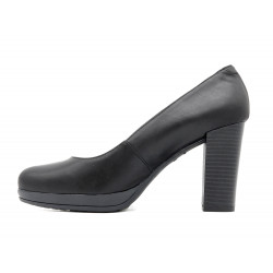 Damen Leder Pumps schwarz 9-cm Absatz High-Heels