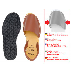 Women's Flat Sandals brown Leather Avarcas Menorca Shoes Abarca - Avarca Menorquina Made In Spain