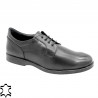 Men's leather lace-up shoes comfort dress shoes black - Made in Spain