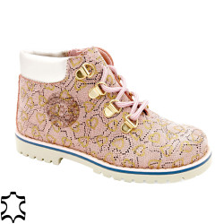 Mädchen Schnürschuhe rosa Leder Stiefel Herbst Kinder Schuhe – PABLOSKY Made In Spain