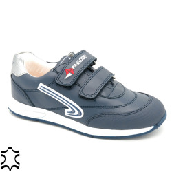 Jungen Sneakers blau Leder Turnschuhe Sport Kinder Schuhe PABLOSKY Made In Spain