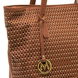 Ladies shopper bag brown large women's handbag MARIAMARE Milena 43x15x29 cm