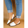 Spanish Avarca Menorquina Women's Flat Sandals Leather Summer Shoes white