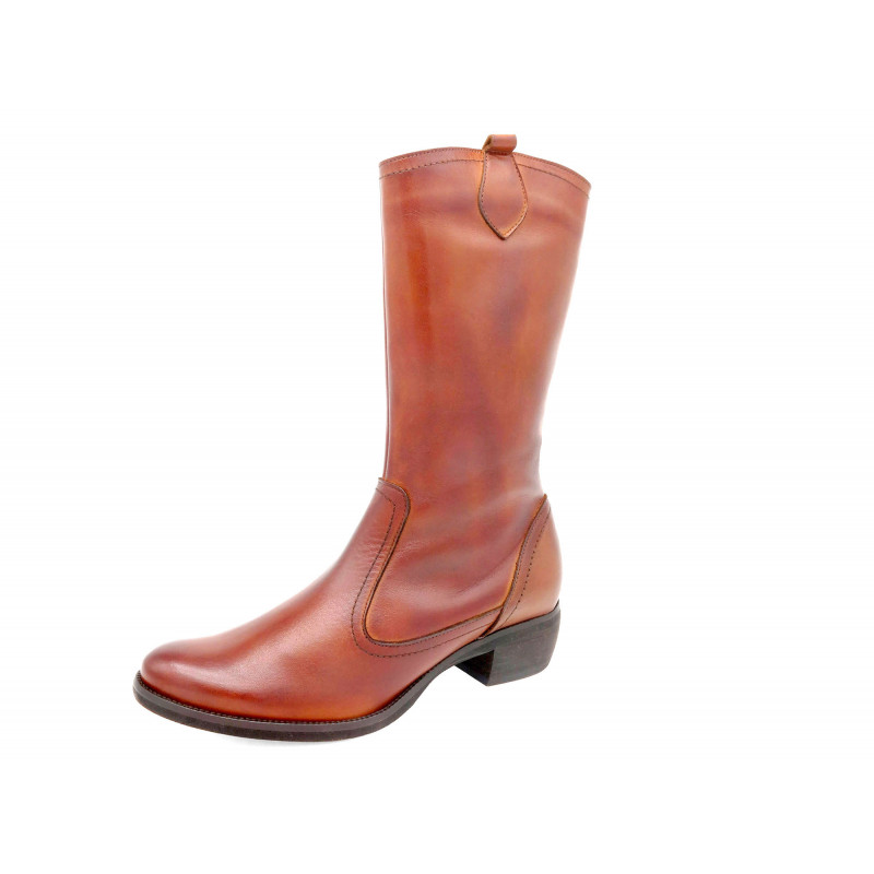 Damen Stiefel braun cognac Leder Damenstiefel Waden-hoch elegant - B.D.A. Made In Spain Damen Stiefel braun cognac Leder Damenstiefel Waden-hoch elegant - B.D.A. Made In Spain