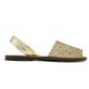 Avarca Damen Sandalen gold Glitzer Pailletten Leder Sommer-Schuhe Menorca Spanien
