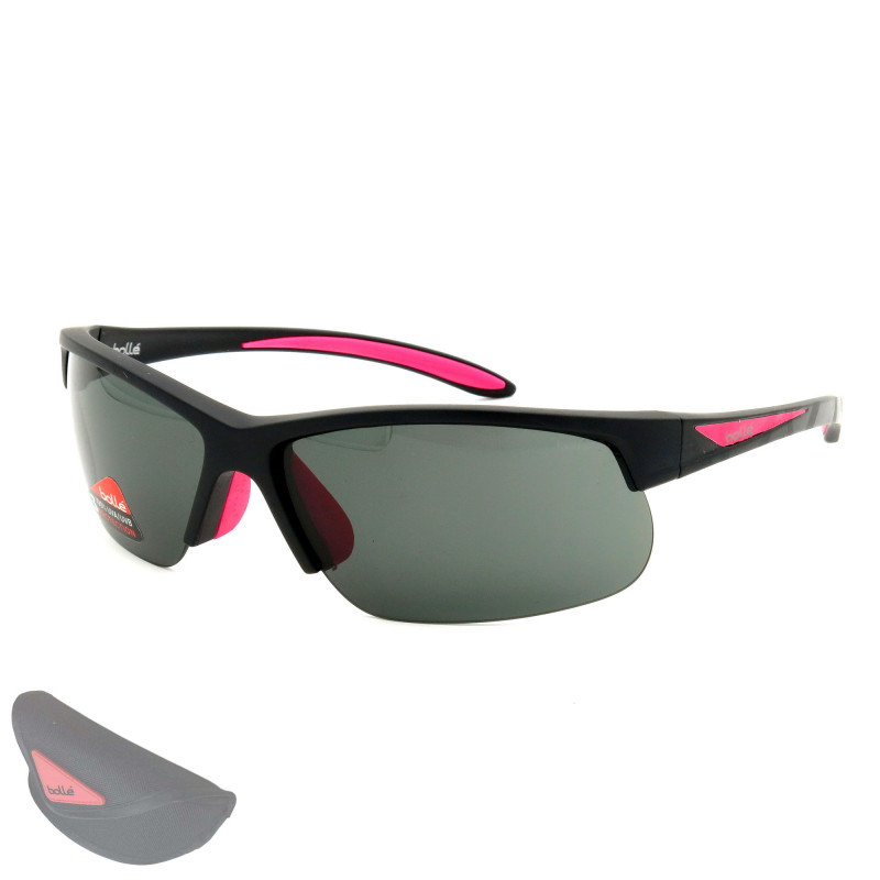 Bollé Sonnenbrille BREAKER 12168 Halbrand Halbrahmen schwarz rosa GIRO d'ITALIA