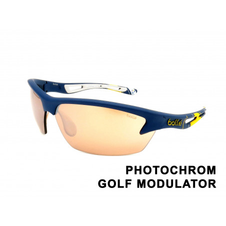 Bollé BOLT PHOTOCHROM Sonnenbrille photochromatische Sportbrille 12170 blau gelb RYDER CUP