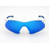 Bollé Sonnenbrille VORTEX 12264 Radbrille Halbrand Sportbrille weiß blau