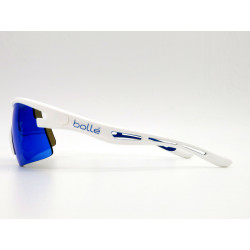 Bollé VORTEX 12264 sunglasses cycling sports glasses half-rim white blue mirrored