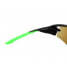 Bollé AEROMAX 12267 sunglasses cycling sports glasses half-rim black green mirrored