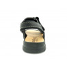 Herren Leder Sandalen Sommerschuhe Klettverschluss Riemchen Echtleder Fußbett schwarz Morxiva Casual