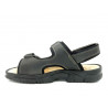 Herren Sandalen Leder Wandersandalen mit Klettverschluss Echtleder Trekkingsandalen gepolstert Casual 7001