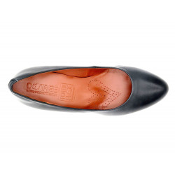 Desireé Damen Pumps schwarz Leder Schuhe Total-Flex Komfort Spanische Business Abendschuhe Echtleder