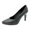 Damen Pumps schwarz Leder Stilettos Stöckelschuhe High-Heels Brautschuhe Abendschuhe 9-cm Stiletto Absatz 1251 Desireé