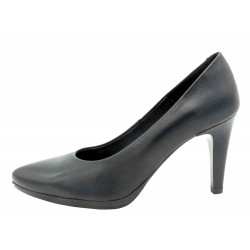 Damen Pumps schwarz Leder Stilettos Stöckelschuhe High-Heels Brautschuhe Abendschuhe 9-cm Stiletto Absatz 1251 Desireé