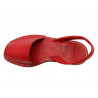 Avarca Damen Sandalen Leder rot Sommerschuhe Menorquina Sandaletten flach menorquinisch menorka spanien