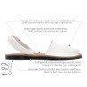 Women's Flat Sandals brown Leather Avarca Menorquina Spanish Shoes soft padded Made In Spain Ortuno