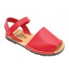 Avarca Girl's Boy's Sandals red Leather Kid's Summer Shoes Abarca Menorquina MADE IN SPAIN