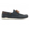 Men's Deck Shoes navy blue Nubuck Leather Moccasin Goodyear welted Topsider Casual 605 2020