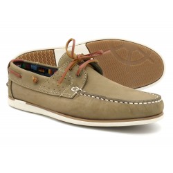 Men's Deck Shoes beige taupe Nubuck Leather Moccasin Boat Shoes Goodyear welted Topsider Casual 605 2020