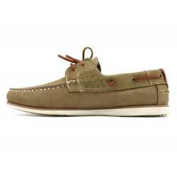 Men's Deck Shoes beige taupe Nubuck Leather Moccasin Boat Shoes Goodyear welted Topsider Casual 605 2020