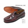 Men's Penny Loafer burgundy Leather PREMIUM Dress Shoes Goodyear Welted Leather Soles