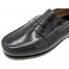 Men's Penny Loafer black Leather PREMIUM Dress Shoes Leather Sole Goodyear Welted