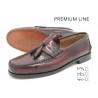 Men's Tassel Loafer burgundy Leather Pull-On Dress Shoes Welted Leather Soles PREMIUM