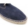 Men's Mokassins Suede Leather Sneakers navy blue Casual Lace-Up Summer Shoes Made In Spain 2002
