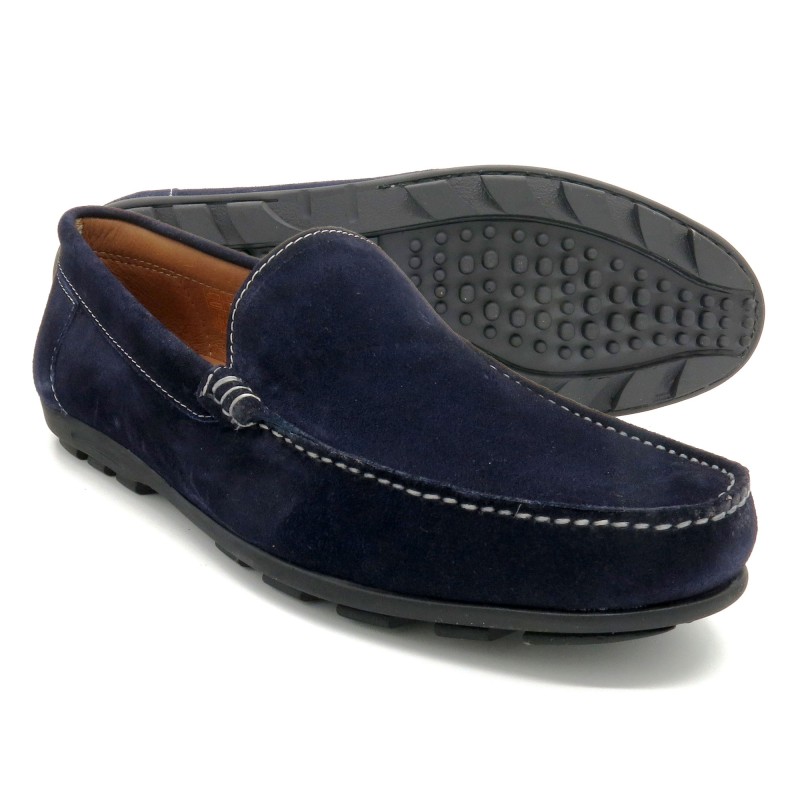 Herren Mokassins navy blau Leder Schlupfschuhe Wildleder Sneakers Goodyear Rahmengenäht Latino Marttely Halbschuhe handgemacht Herren Mokassins navy blau Leder Schlupfschuhe Wildleder Sneakers Goodyear Rahmengenäht Latino Marttely Halbschuhe handgemacht