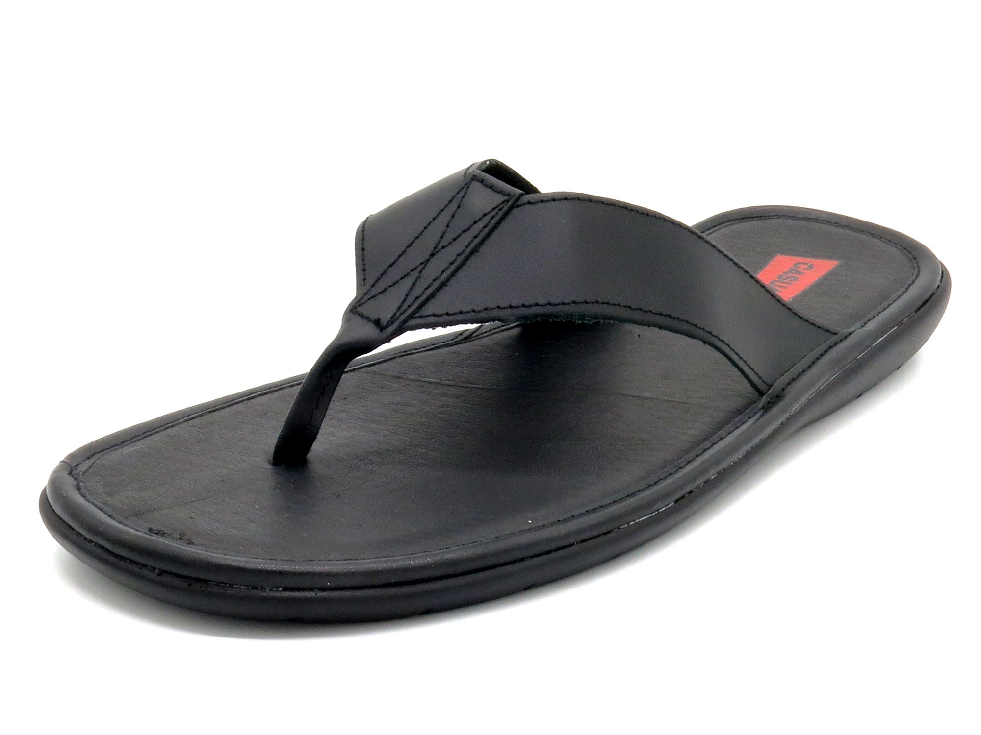 Herren Sandalen Leder Zehentrenner schwarz Echtleder Flip-Flops - Made In Spain Casual 1282 Herren Sandalen Leder Zehentrenner schwarz Echtleder Flip-Flops - Made In Spain Casual 1282