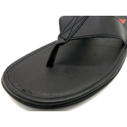 Men's leather sandals thongs flip-flops black Made in Spain summer shoes Casual 1282