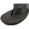 Herren Sandalen Leder Zehentrenner schwarz Echtleder Flip-Flops - Made In Spain Casual 1282