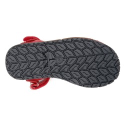 Avarca Menorquina Kid's Sandals red Leather Girl's Boy's Children Summer Shoes ortuno 207